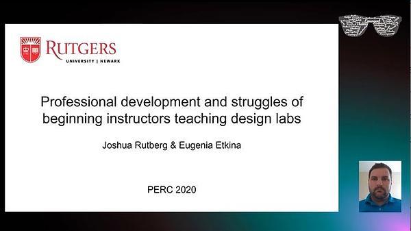 Professional Development and Struggles of Beginning Instructors Teaching Design Labs