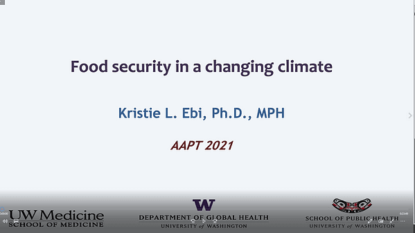 Food Security in a changing climate