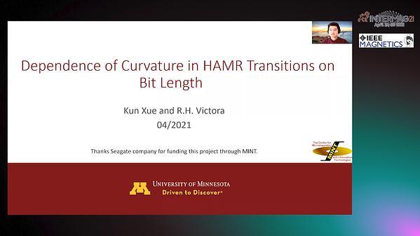  Dependence of Curvature in HAMR Transitions on Bit Length