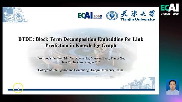 BTDE: Block Term Decomposition Embedding for Link Prediction in Knowledge Graph