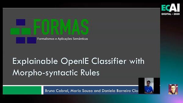 Explainable Open IE Classifier with Morpho-syntactic Rules