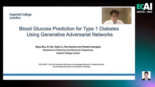 Blood Glucose Prediction for Type 1 Diabetes Using Generative Adversarial Networks