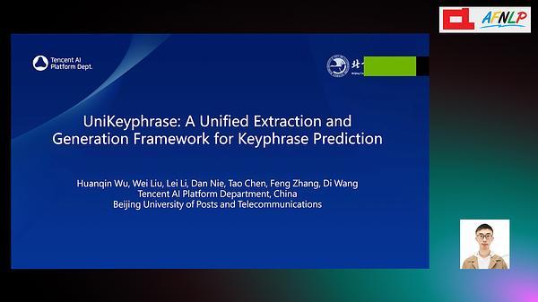 UniKeyphrase: A Unified Extraction and Generation Framework for Keyphrase Prediction