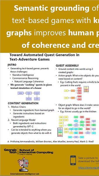 Toward Automated Quest Generation in Text-Adventure Games