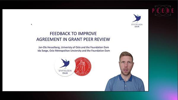 Feedback to improve agreement in grant peer review