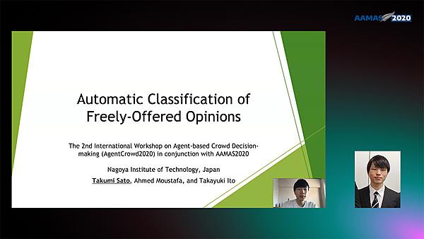 Automatic Classification of Freely-Offered Opinions