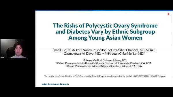 The Risks of Polycystic Ovary Syndrome and Diabetes Vary by Ethnic Subgroup Among Asian Young Women