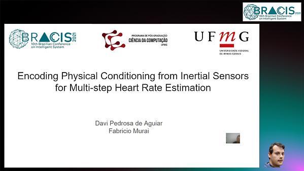 Encoding Physical Conditioning from Inertial Sensors for Multi-step Heart Rate Estimation