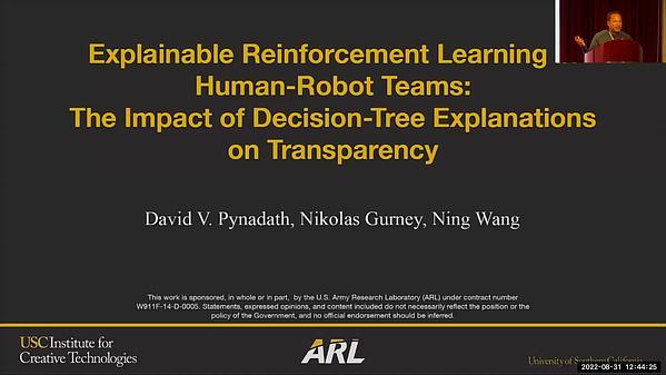 Explainable Reinforcement Learning in Human-Robot Teams: The Impact of Decision-Tree Explanations on Transparency