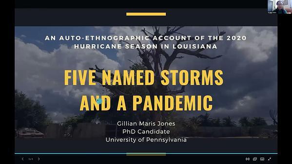 Five Named Storms and a Pandemic: An Auto-Ethnographic Account of the 2020 Hurricane Season in Louisiana