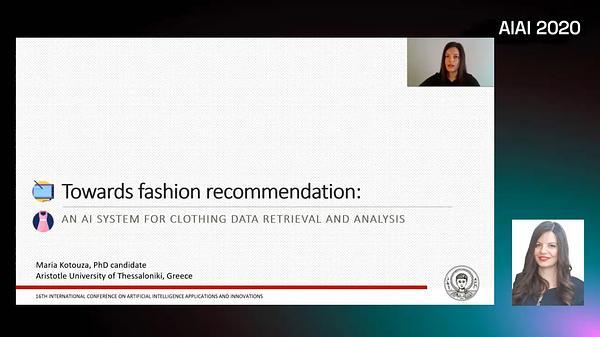 Towards fashion recommendation: An AI system for clothing data retrieval and analysis