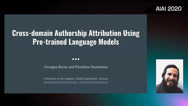 Cross-domain Authorship Attribution Using Pre-trained Language Models