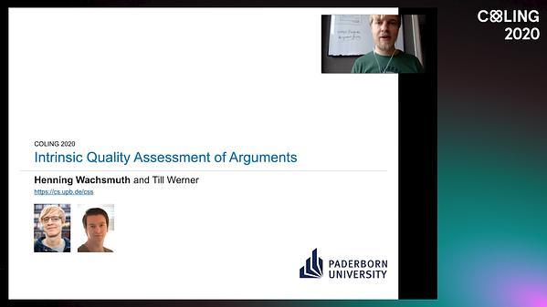 Intrinsic Quality Assessment of Arguments