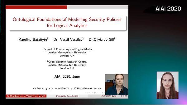Ontological Foundations of Modelling Security Policies for Logical Analytics