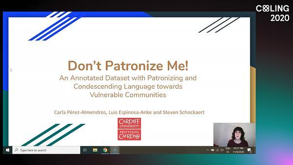 Don’t Patronize Me! An Annotated Dataset with Patronizing and Condescending Language towards Vulnerable Communities