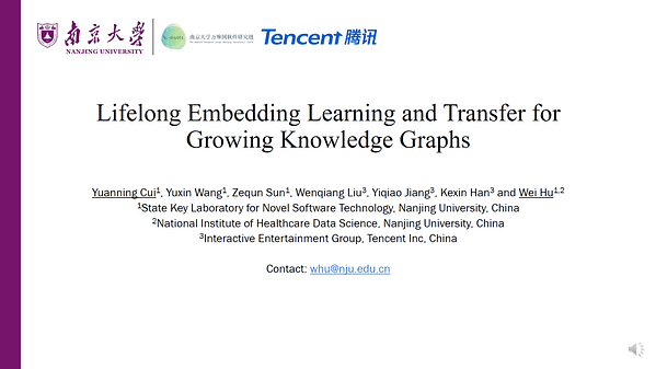 Lifelong Embedding Learning and Transfer for Growing Knowledge Graphs