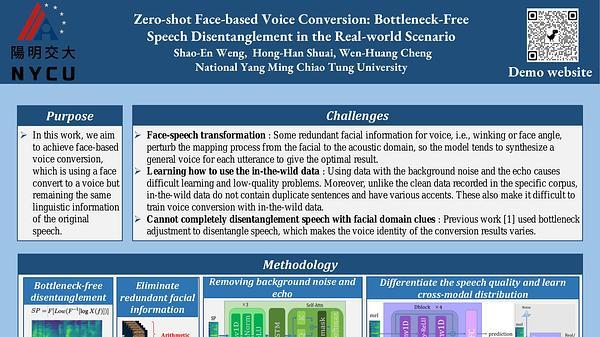 Zero-shot Face-based Voice Conversion: Bottleneck-Free Speech Disentanglement in the Real-world Scenario