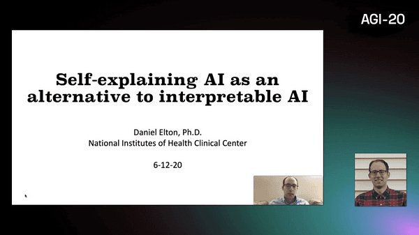 Self-explaining AI as an alternative to interpretable AI