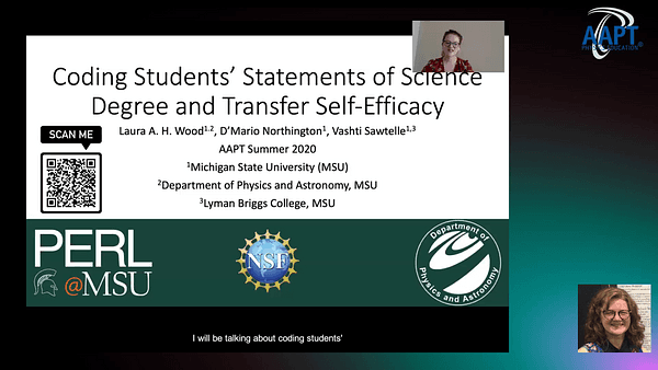 Coding Students' Statements of Science Degree and Transfer Self-Efficacy