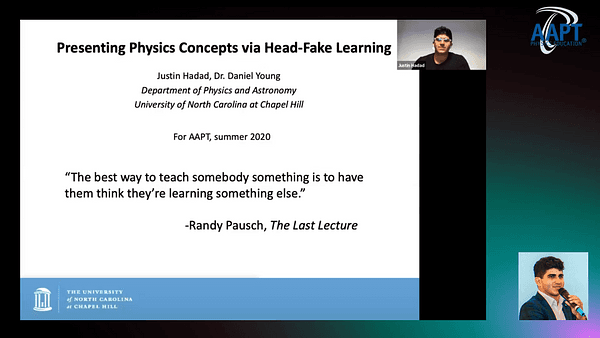Presenting Physics Concepts via Head-Fake Learning