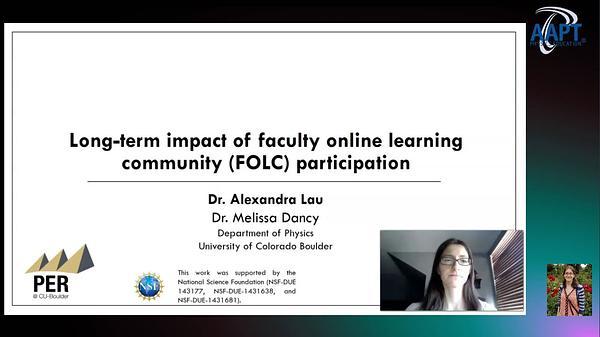 Long-term impact of faculty online learning community (FOLC) participation